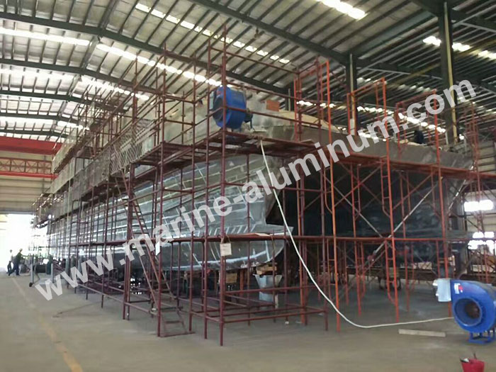 marine aluminium ship shell