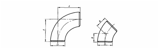 90 degree aluminum elbow