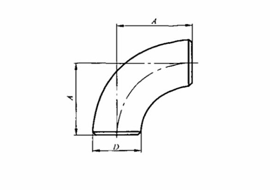 short radius 90 degree elbow